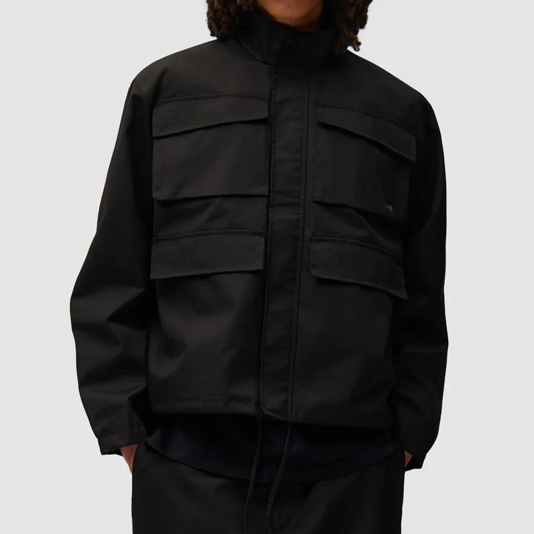 Waxed Ripstop Jacket Black