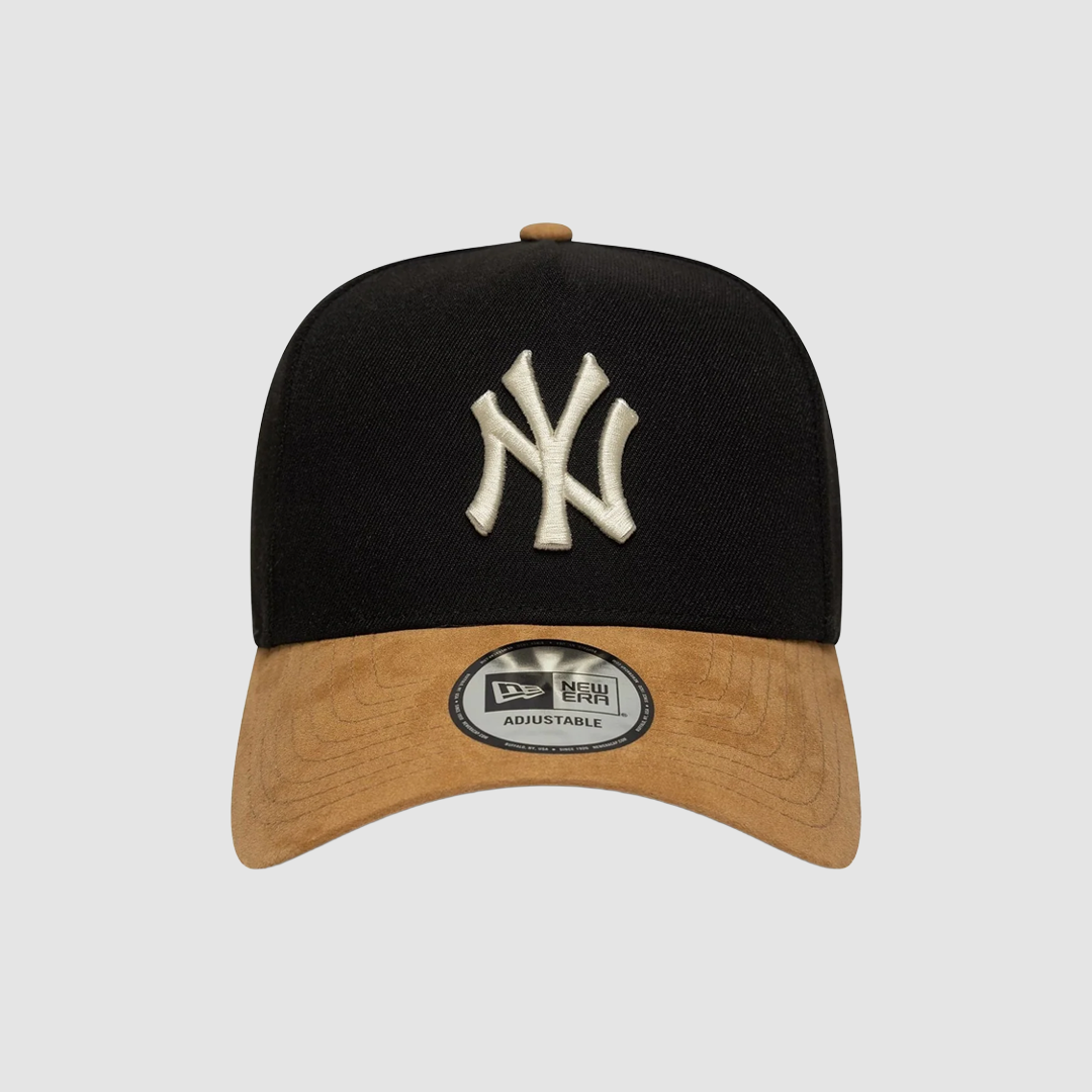9FORTY E-Frame New York Yankees Suede Visor Black