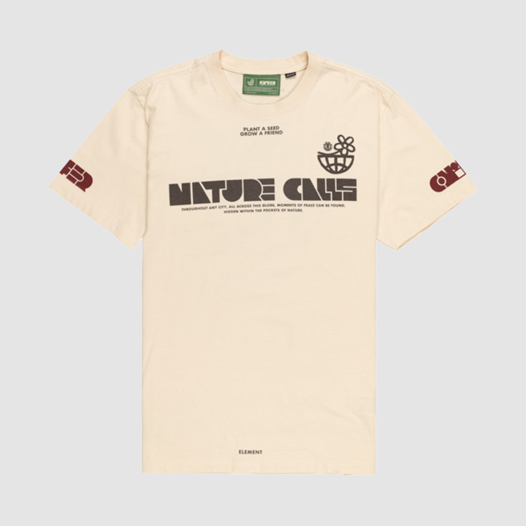 Nature Calls x Element Globe SS T-Shirt Parchment