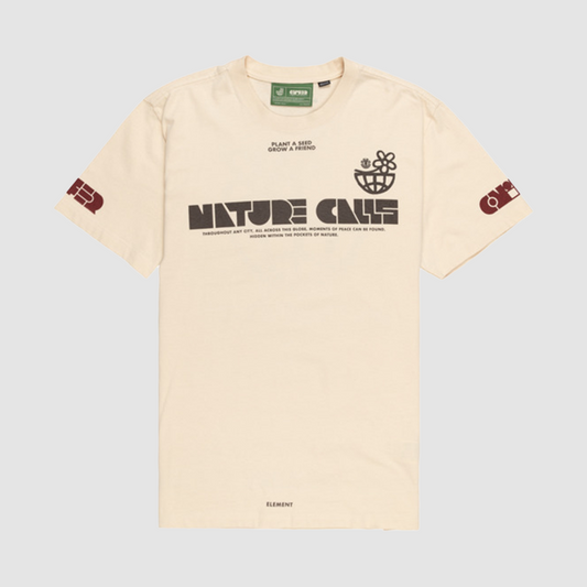 Nature Calls x Element Globe SS T-Shirt Parchment