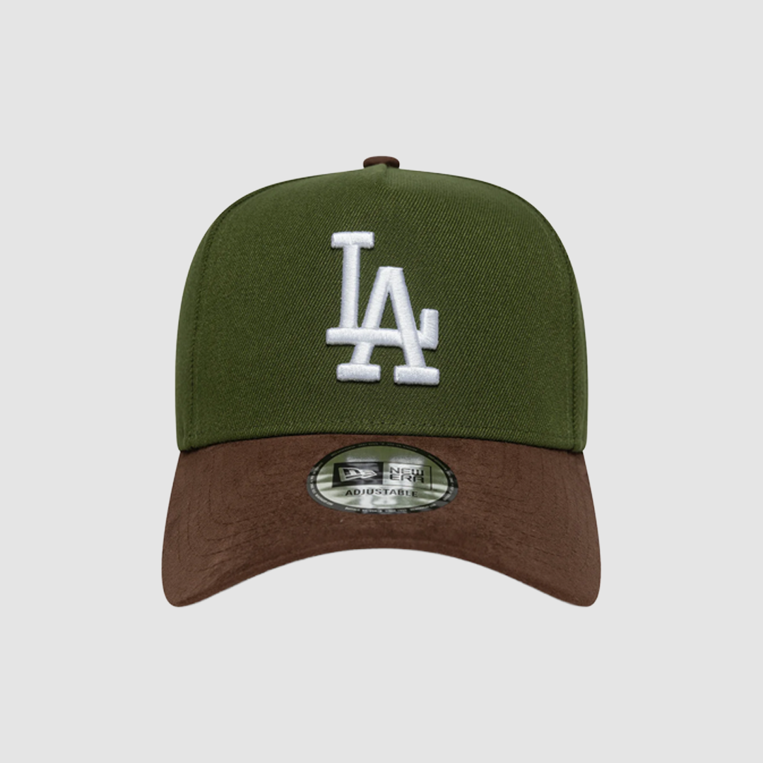 9FORTY E-Frame LA Dodgers Suede Visor Khaki