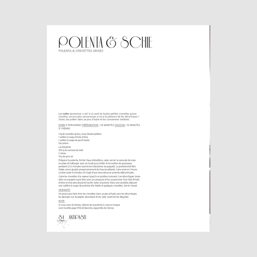 Les Recettes Culte - Venise