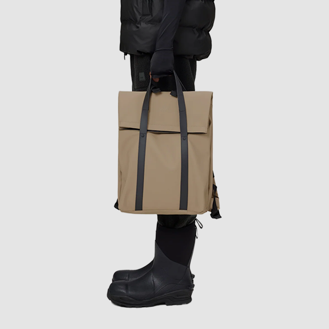 2 Way Tote Backpack Beige