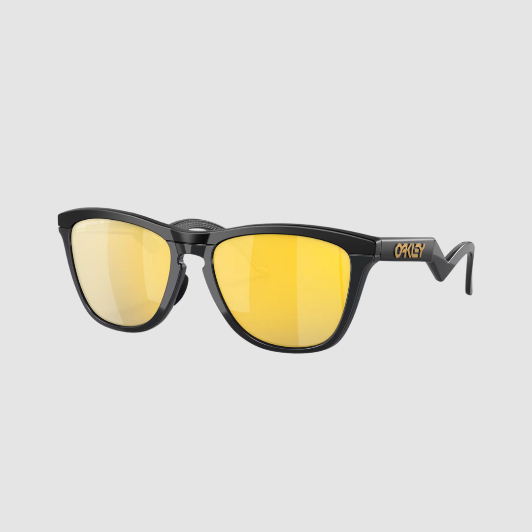 Frogskins Hybrid Matte Black / Prizm 24K Polarized