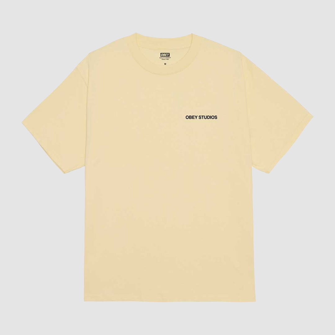 Obey Moves Of Life T-Shirt Pale Yellow