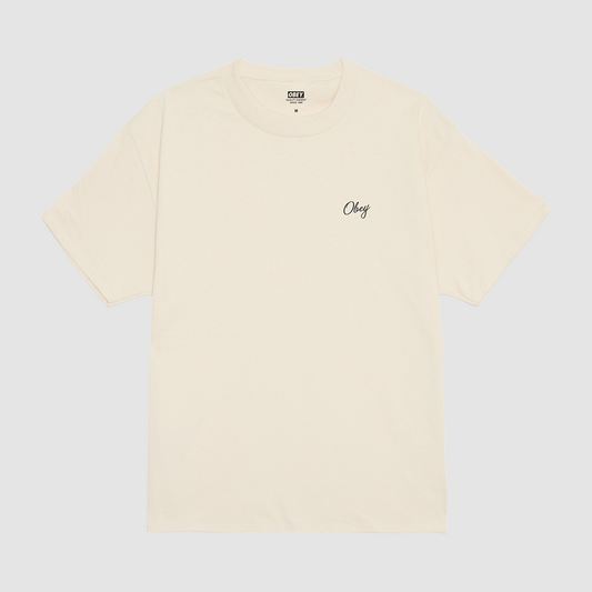 Obey Paper Rose T-Shirt Cream