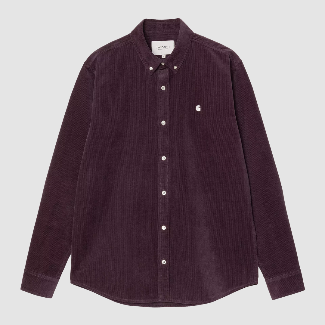 L/S Madison Fine Cord Shirt Cozy Purple / Wax