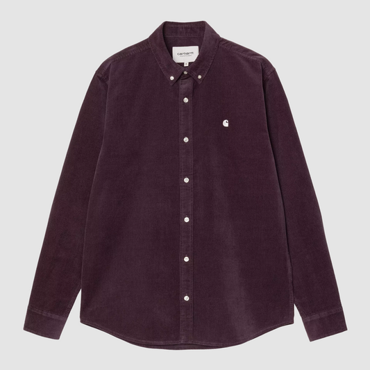 L/S Madison Fine Cord Shirt Cozy Purple / Wax