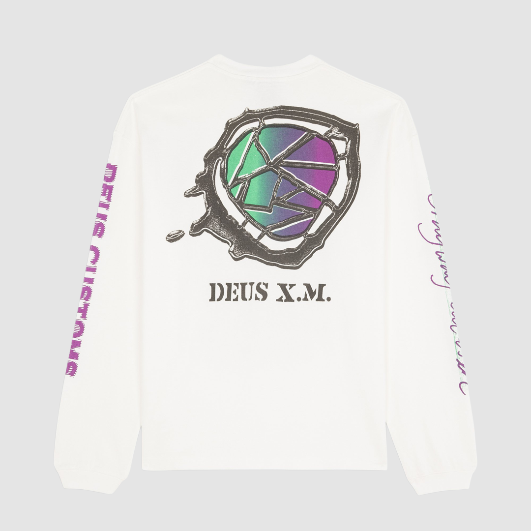 Cosmic Encounter LS T-Shirt Vintage White