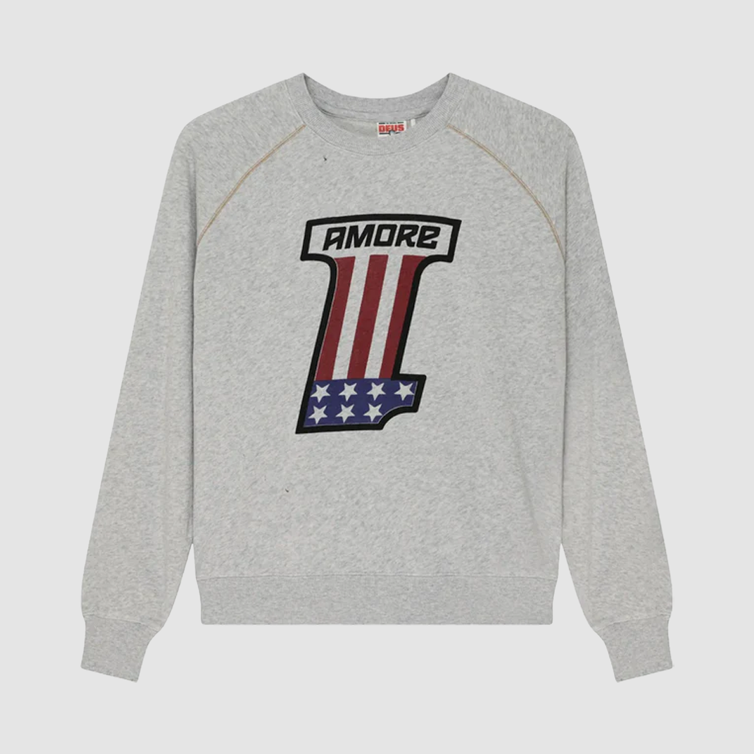 One More Marle Crew Light Grey Marle