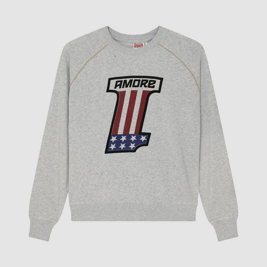 One More Marle Crew Light Grey Marle