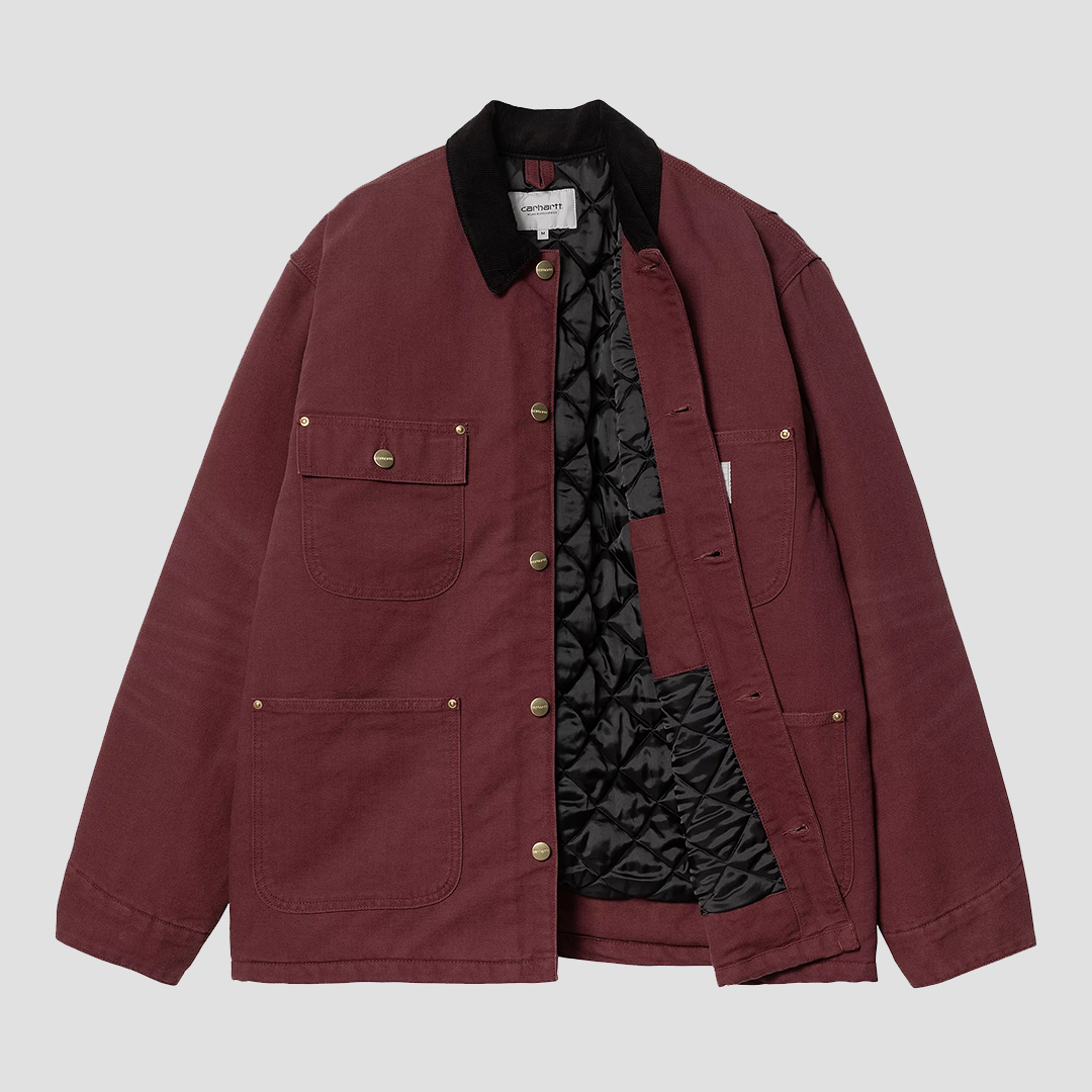 OG Chore Coat Malbec / Black Aged Canvas