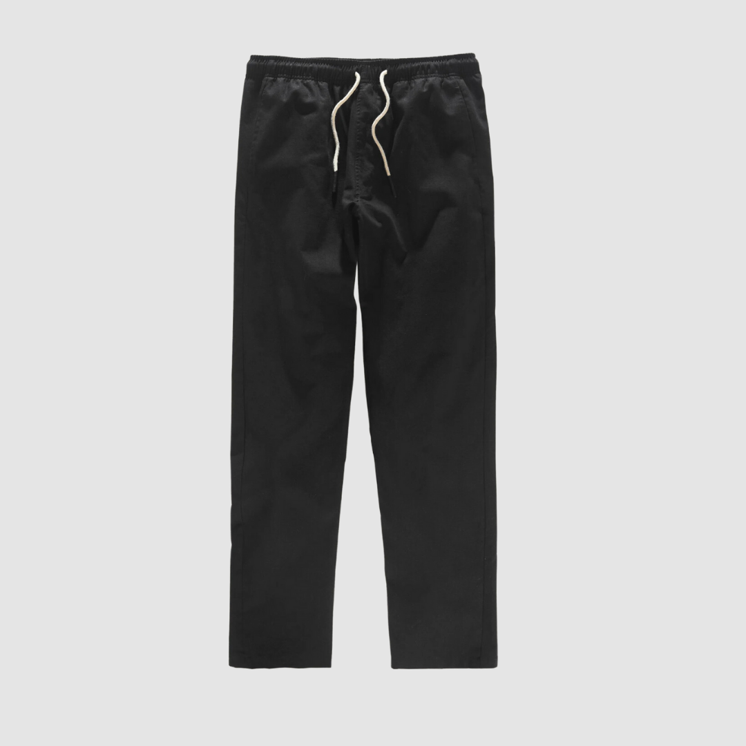 Black Linen Long Pant