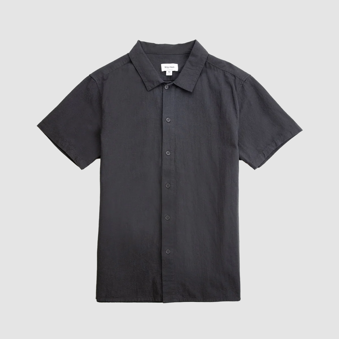 Classic Linen SS Shirt Vintage Black