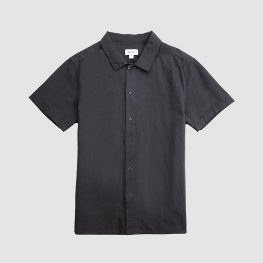 Classic Linen SS Shirt Vintage Black