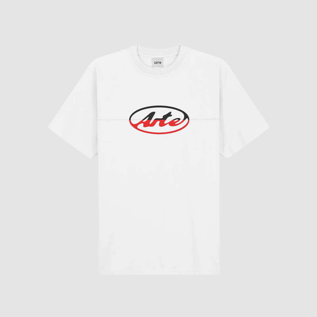 Circle Logo Cut T-Shirt White