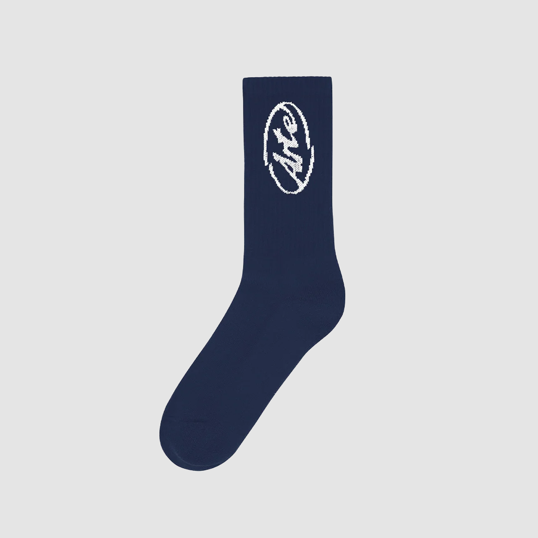 Circle Logo Socks Navy SS26