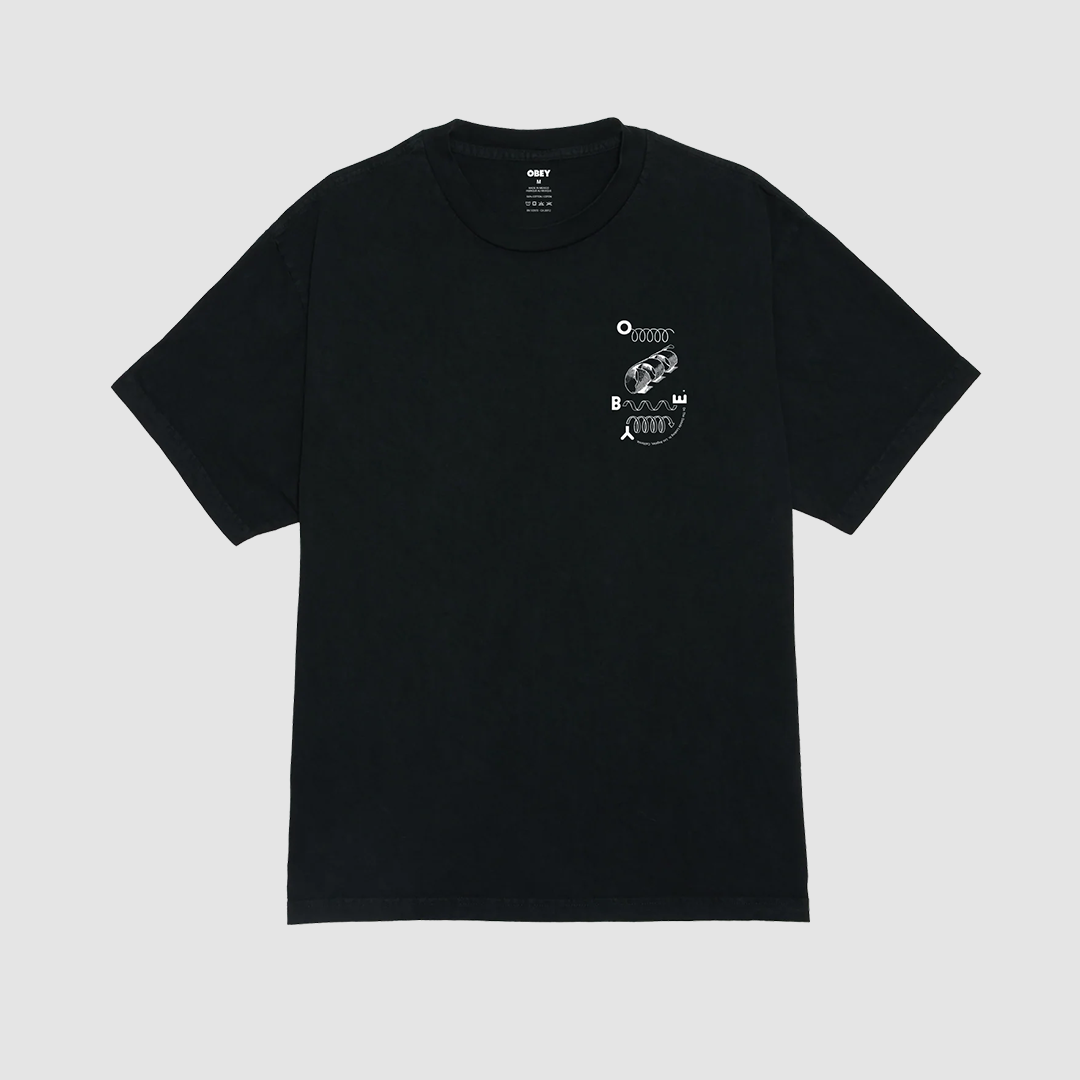 Obey OUtside Looking In T-Shirt Pigment True Vintage Black