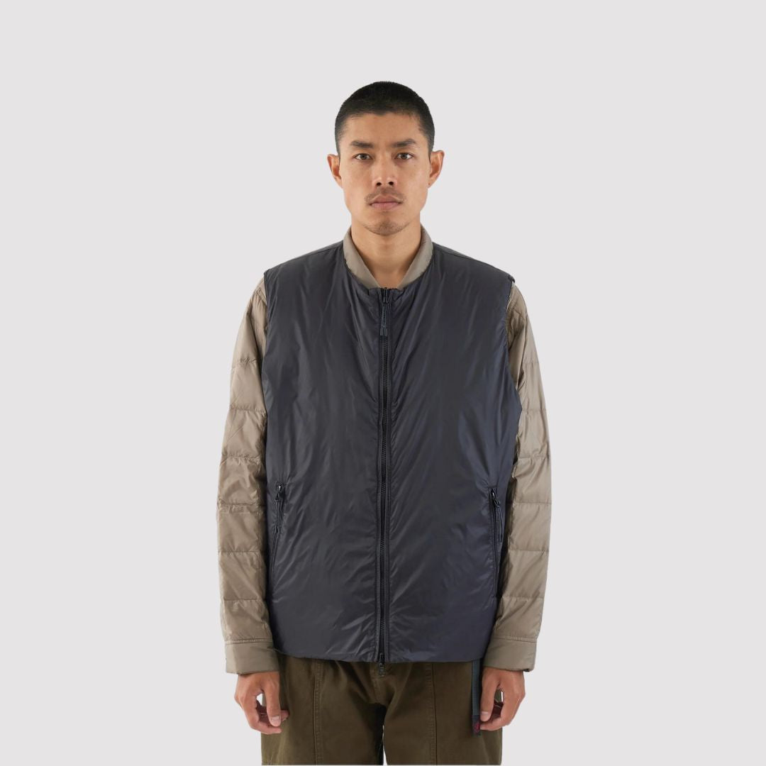Reversible China Inner Vest Black / Black