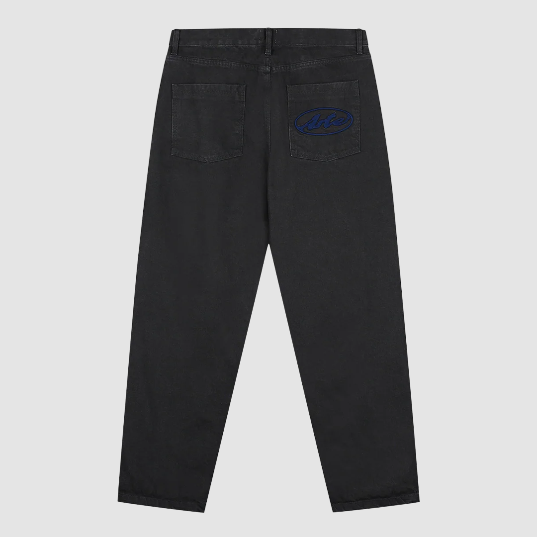 Circle Logo Pocket Pants Black