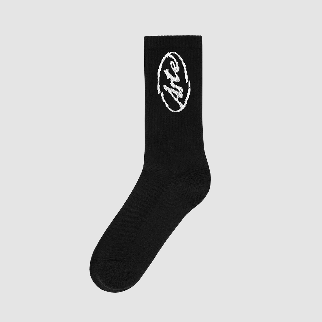 Circle Logo Socks Black