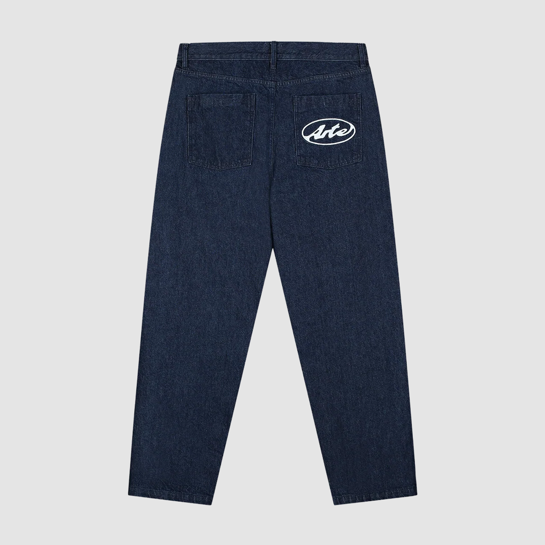 Circle Logo Pocket Pants Raw Denim