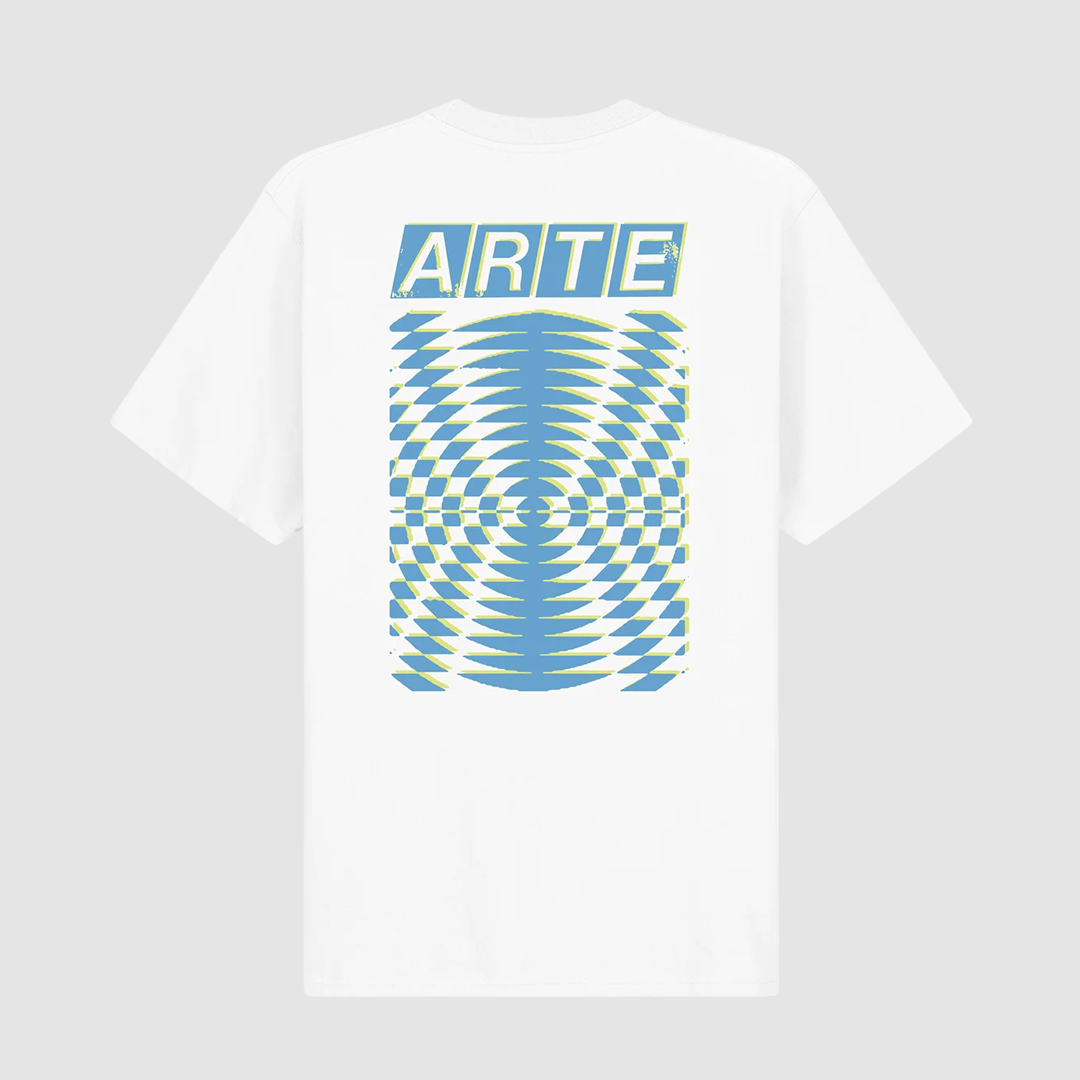 Abstract Back Print T-Shirt White