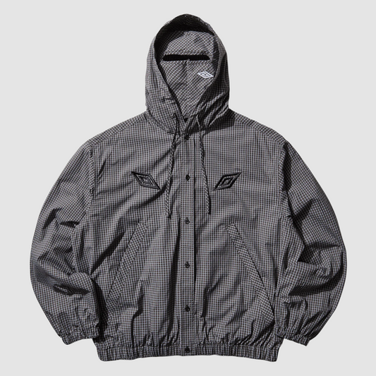 Gingham Masked Shirt Coffee Brown White Black