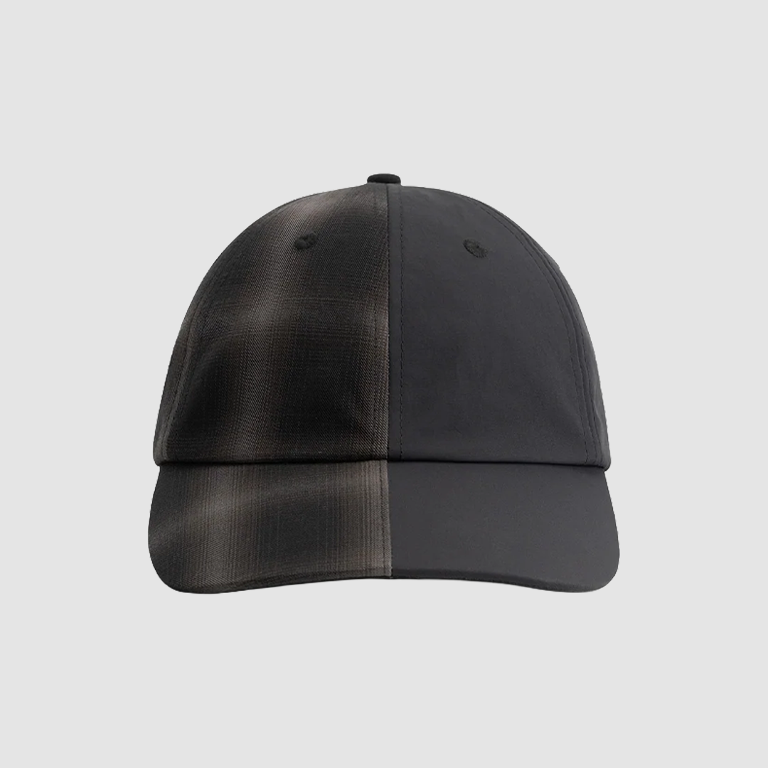 Plaided Nylon Cap Black / Plaid
