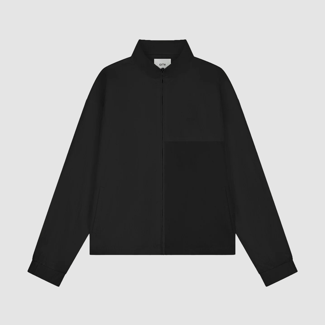Squared Track Jacket Black