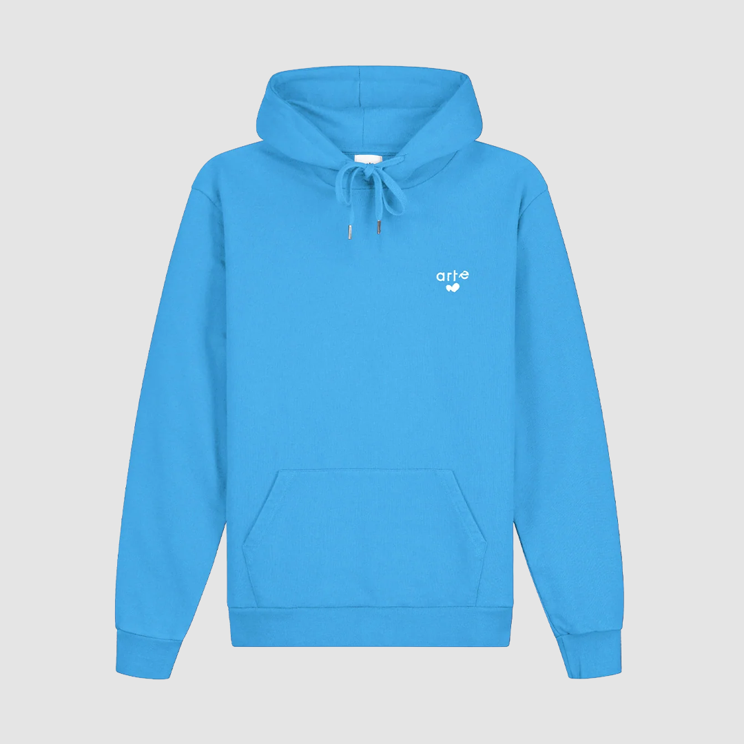 Heart Logo Hoodie Blue