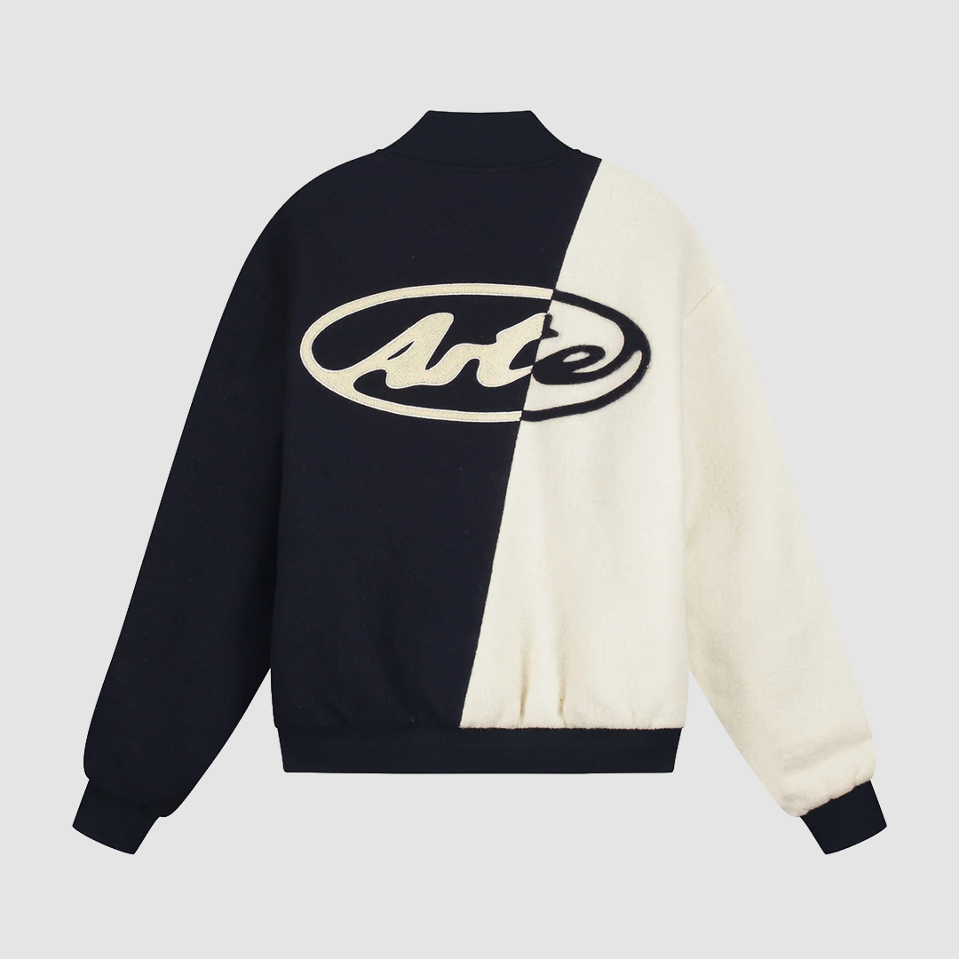 Wool Varsity Jacket Blue / White