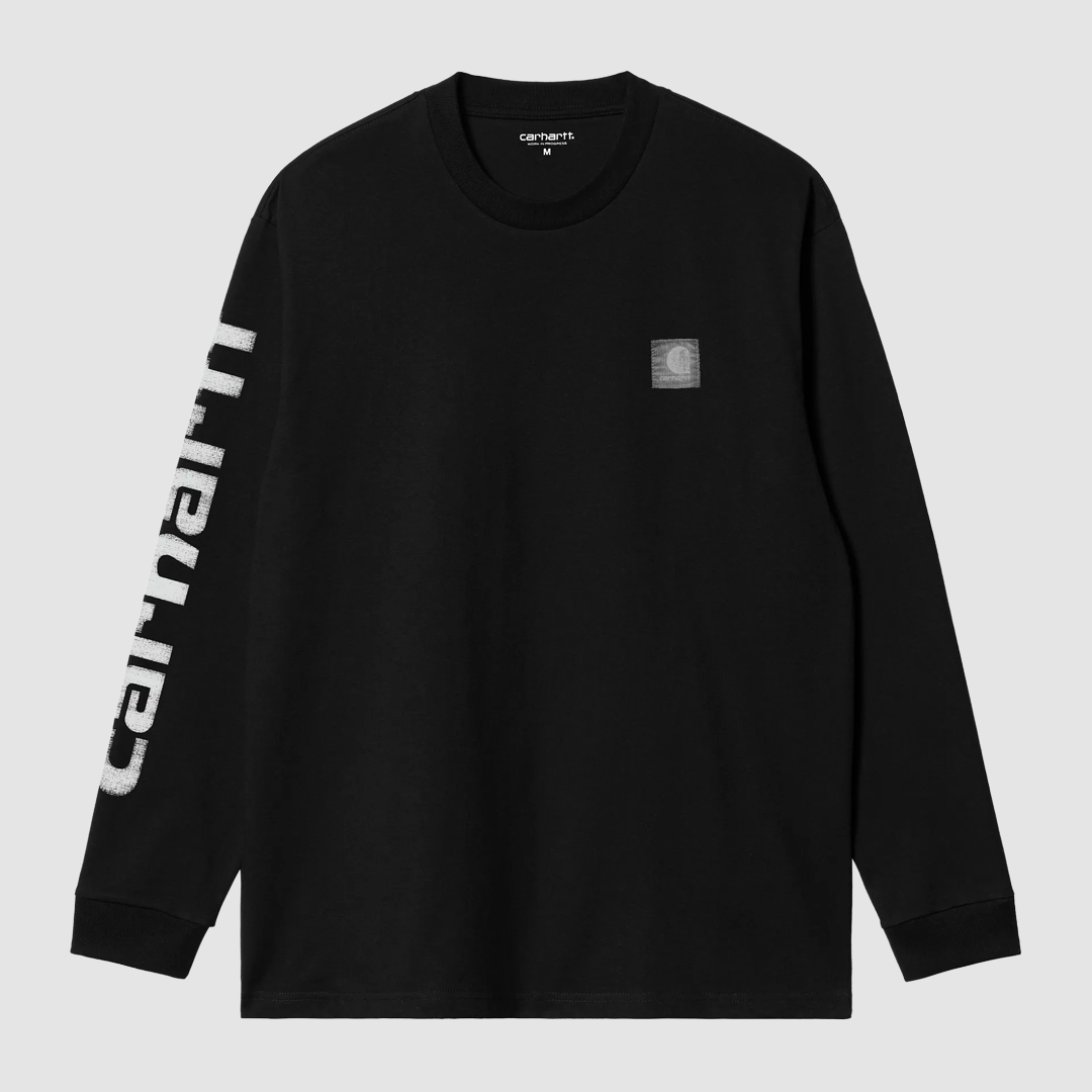 L/S Archive Script T-Shirt Black