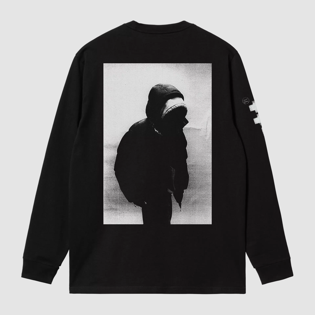 L/S Archive Script T-Shirt Black