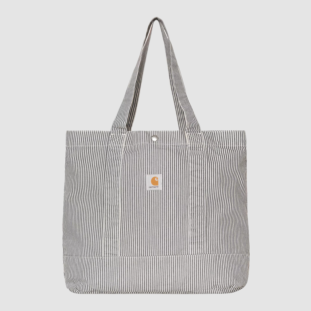 Mercer Tote Bag Stripe Graphite / Wax Stone Washed