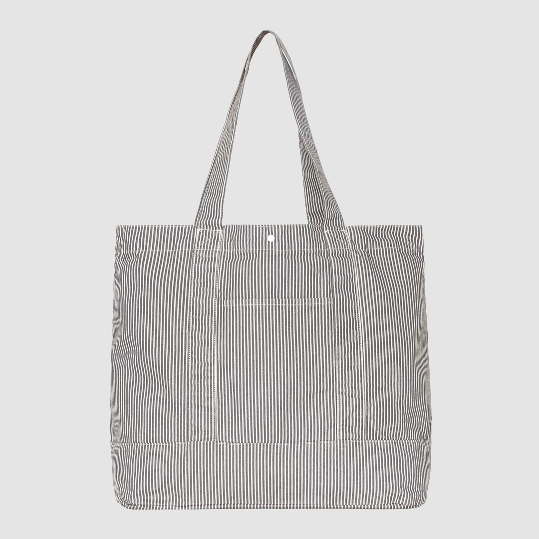 Mercer Tote Bag Stripe Graphite / Wax Stone Washed