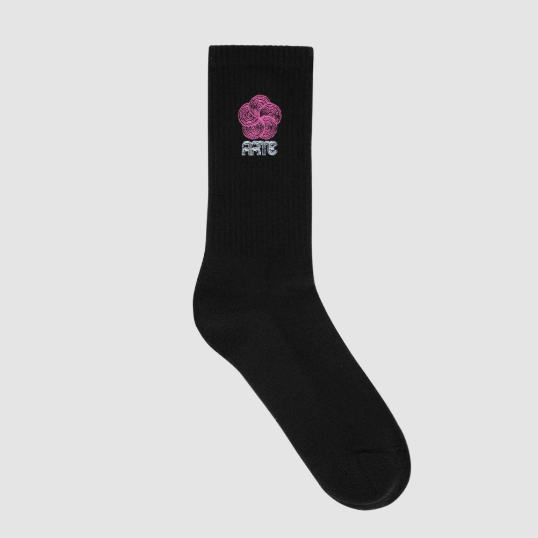 Arte Circle Logo Socks Black