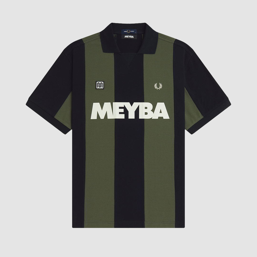 Meyba Cut And Sew Polo Shirt Black