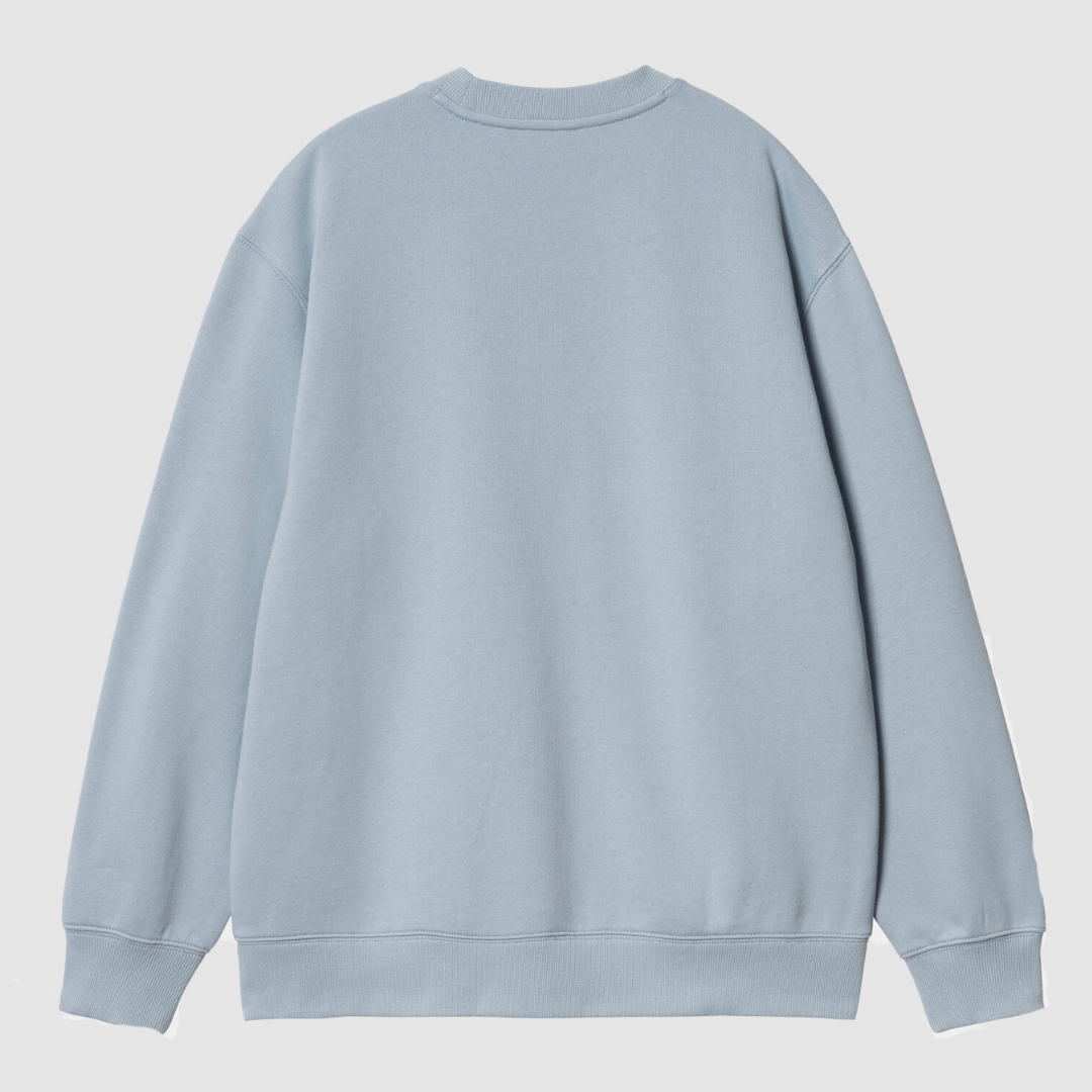 W' Carhartt Sweat Misty Sky / White