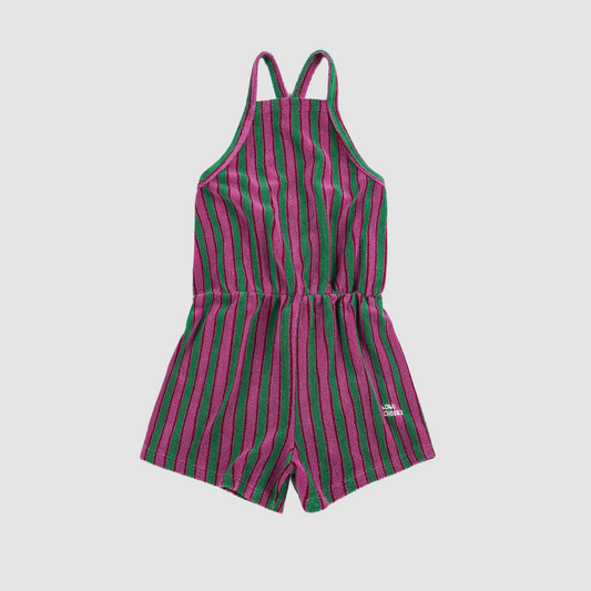 Striped Terry Cloth Playsuit