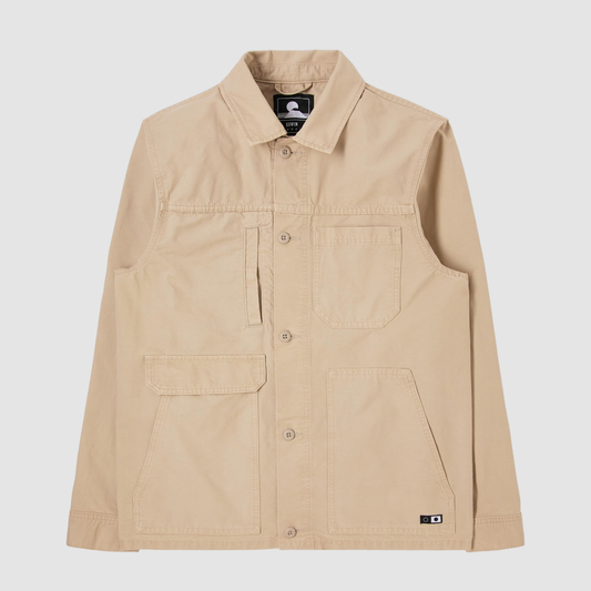 Avery Jacket White Pepper Garment Dyed Enzyme Washed