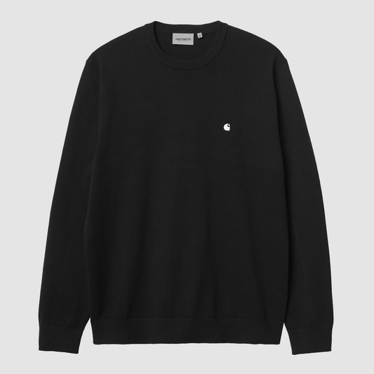 Madison Cotton Sweater Black / White