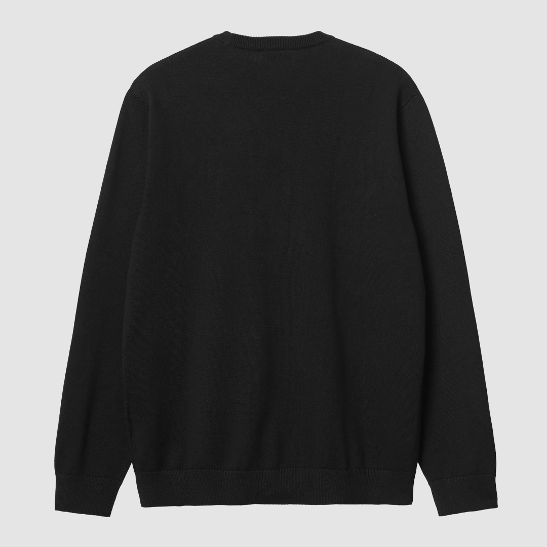 Madison Cotton Sweater Black / White