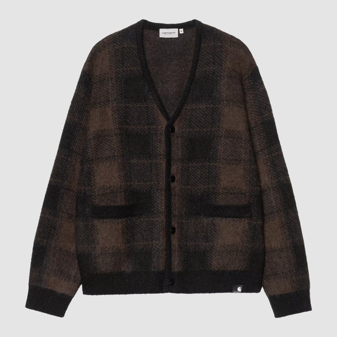 Everson Cardigan Everson Jacquard Black / Palisander