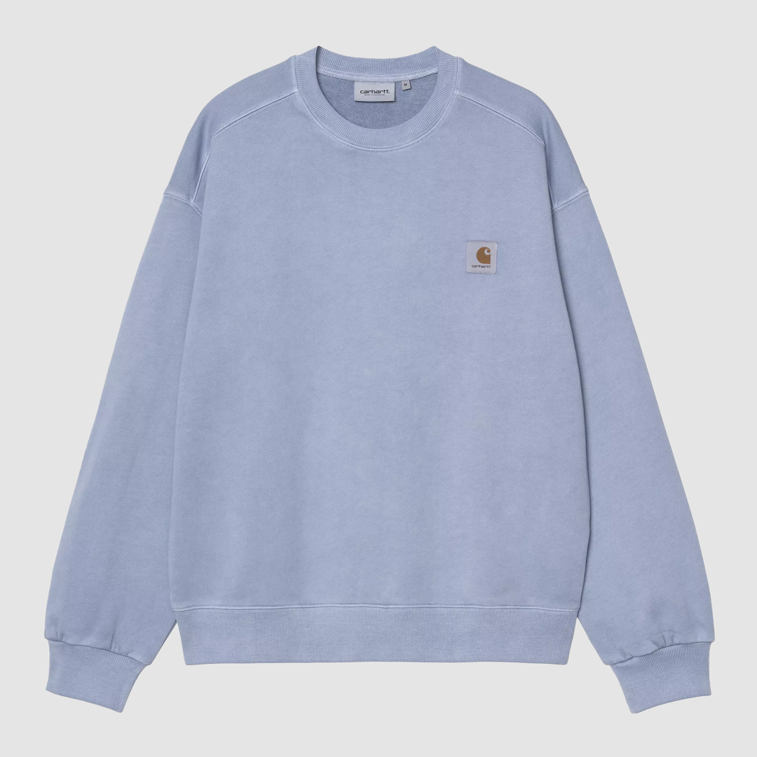 Nelson Sweat Gentle Blue Garment Dyed