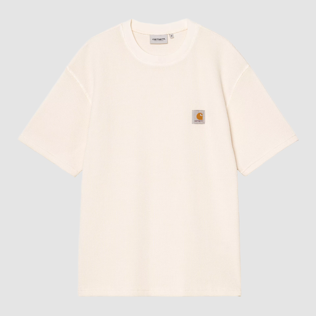 S/S Nelson Waffle T-Shirt Natural Garment Dyed