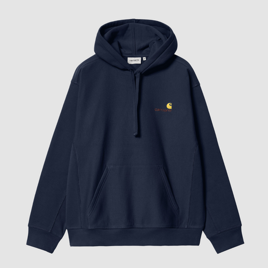 Hooded American Script Sweat Air Force Blue