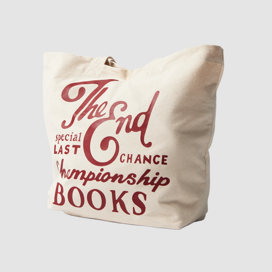 Last Chance Books Tote Bag Off White