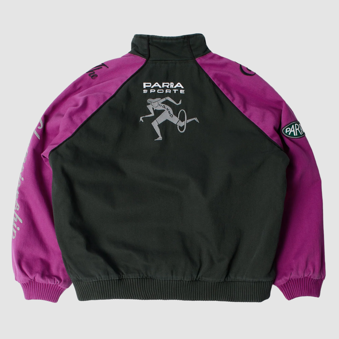 Owl Meets Rat Racing Jacket Purple Pink