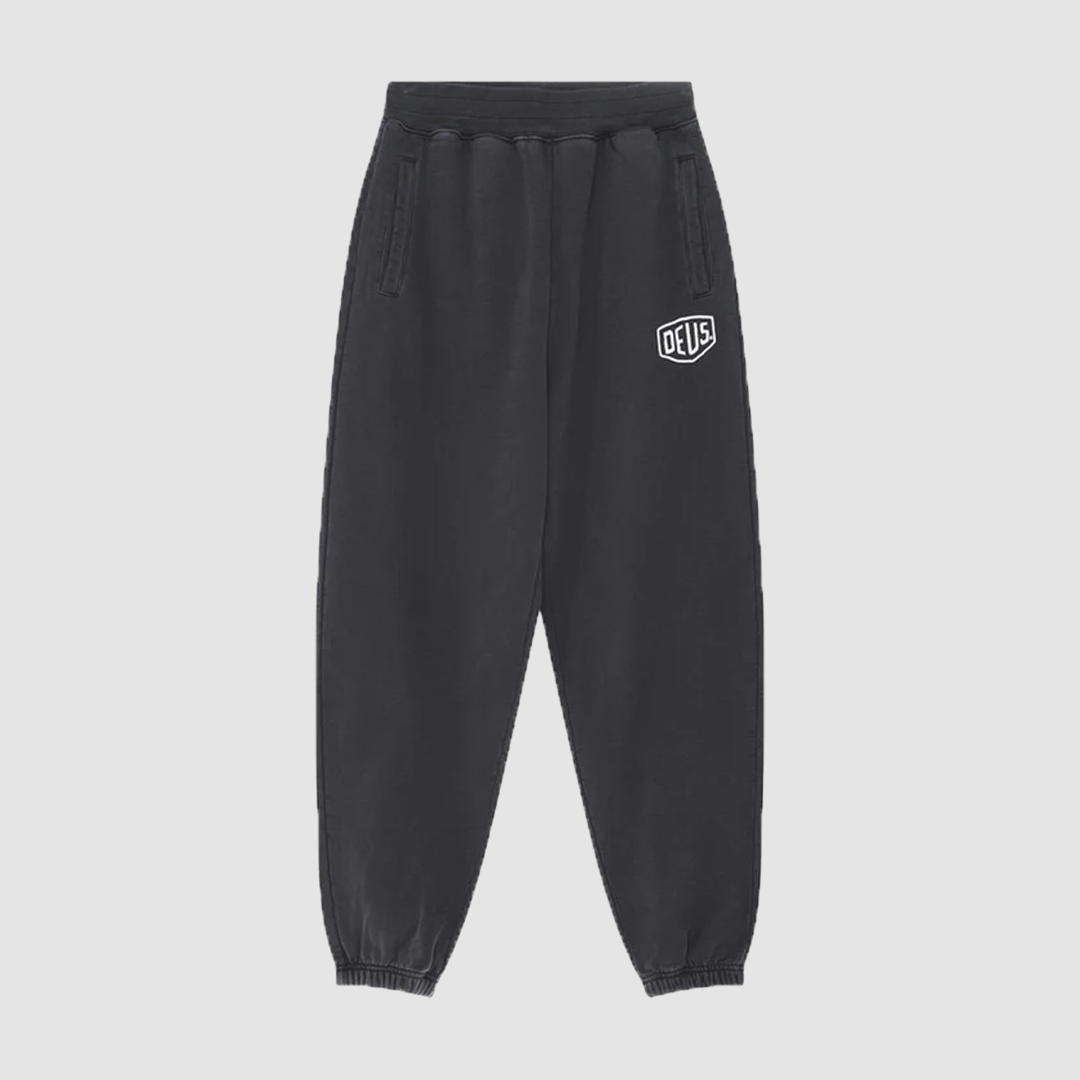 Shield Garment Dyed Track Pant Black